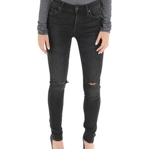 CITIZENS OF HUMANITY ROCKET SKINNY DISTRESSED Black Distressed Skinny Jeans